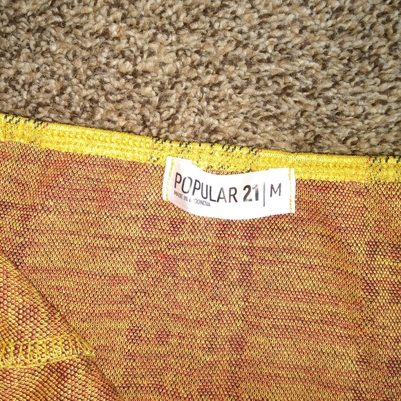 Yellow plaid dress - Picture 3 of 3